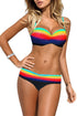 Sexy Padded Gather Push-Up Bikini Set